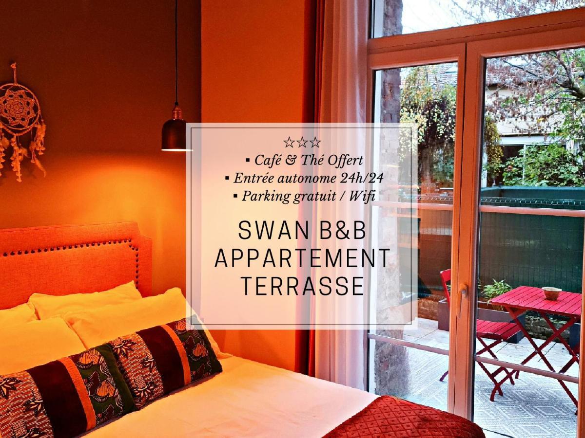 Appartement Terrasse Swan B&B Caudebec-les-Elbeuf Extérieur photo